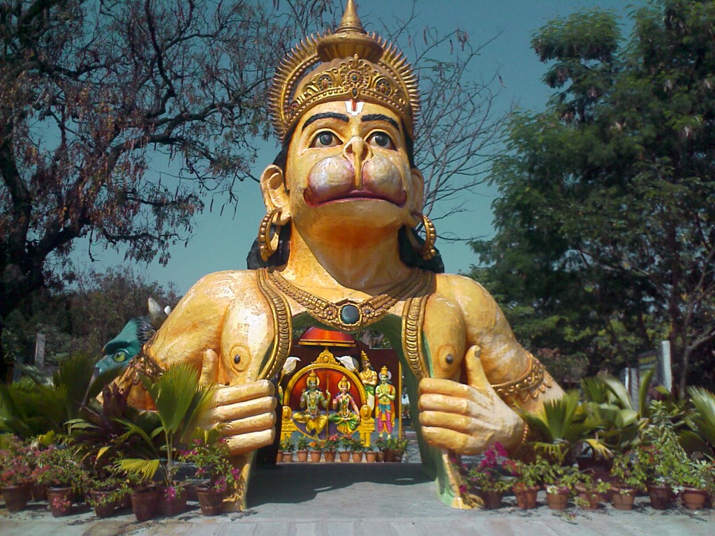 IMAGE_037 Ramayan theme park entrance hanuman opening his chest